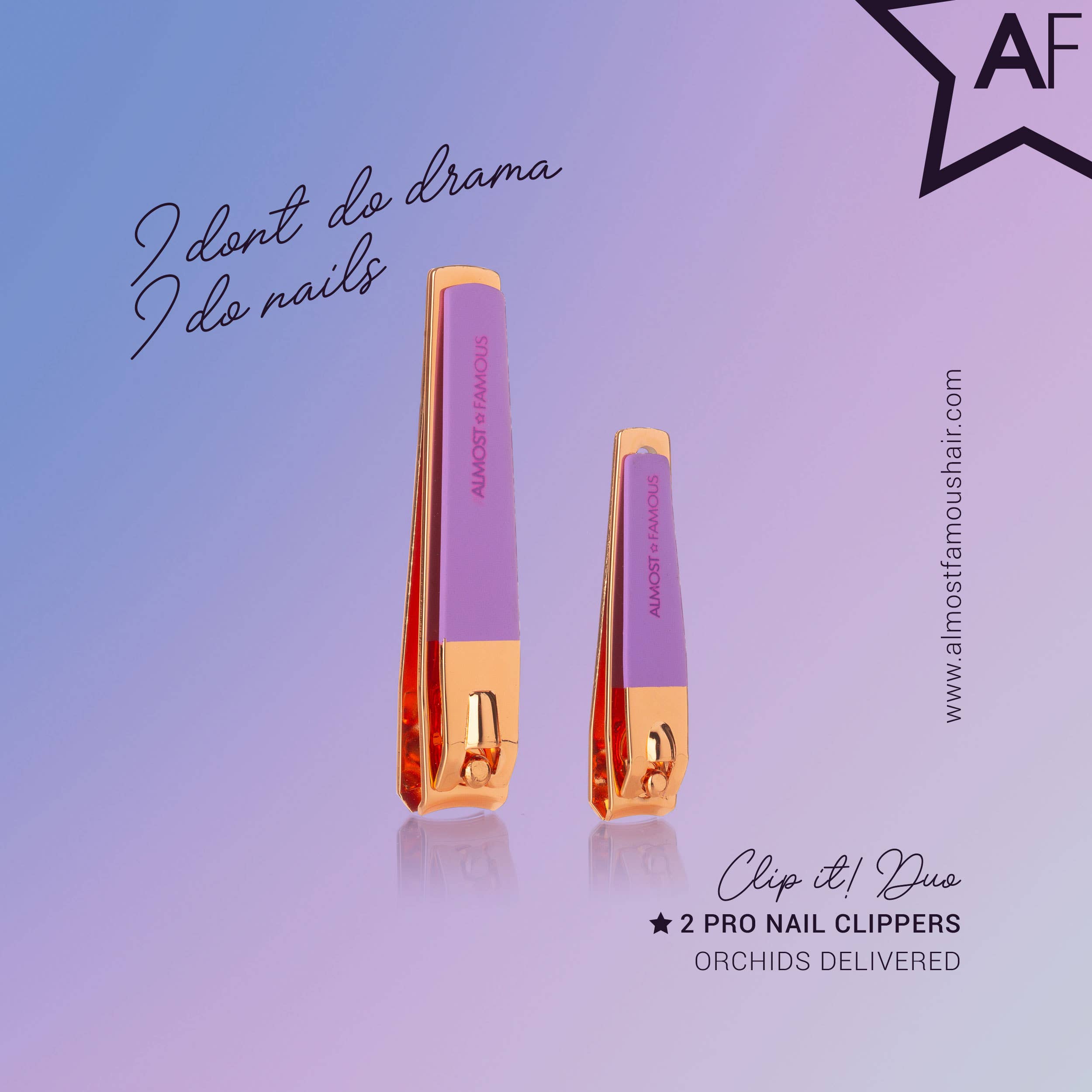 Rose Gold 2-Piece Nail Clipper Set