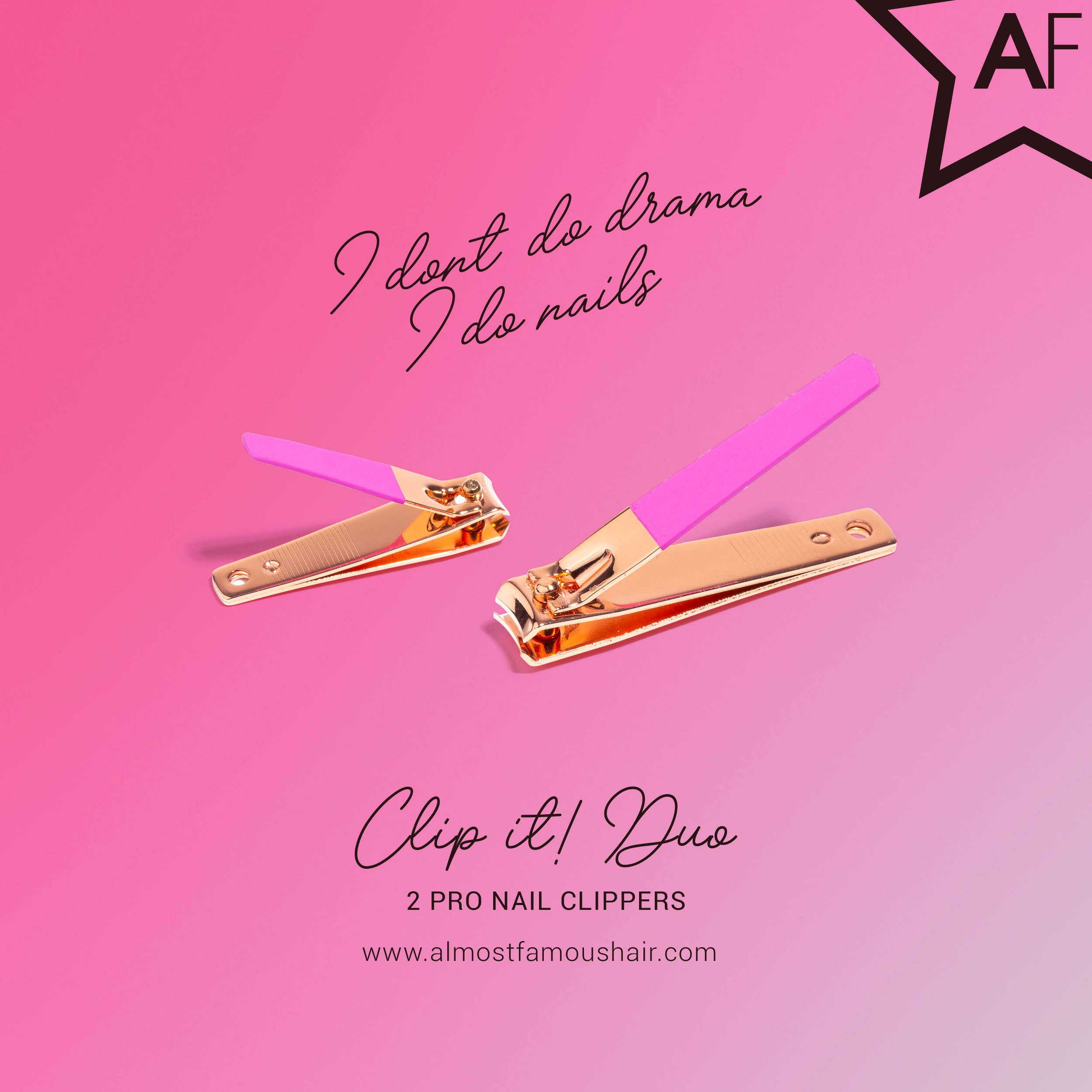 Rose Gold 2-Piece Nail Clipper Set