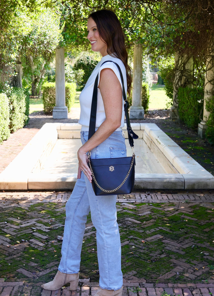 Brielle - Bucket Crossbody Bag (Black)