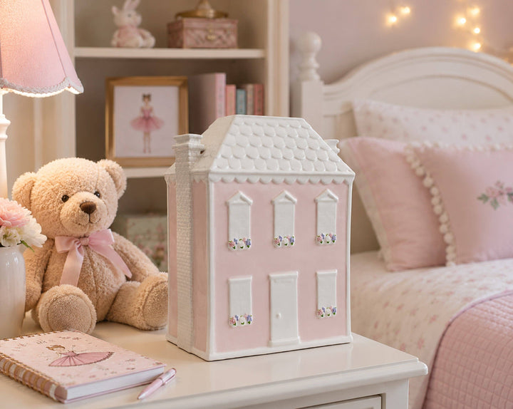 Large Ceramic Bank - Pink Doll House