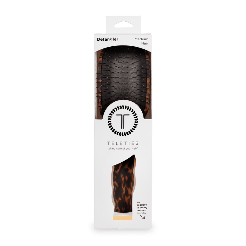 Teleties - Detangler Hair Brush for Medium Hair (Tortoise)
