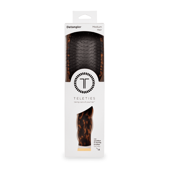 Teleties - Detangler Hair Brush for Medium Hair (Tortoise)