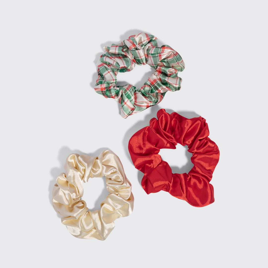 Kitsch - Holiday Scrunchies 3pc Set - Multi-color