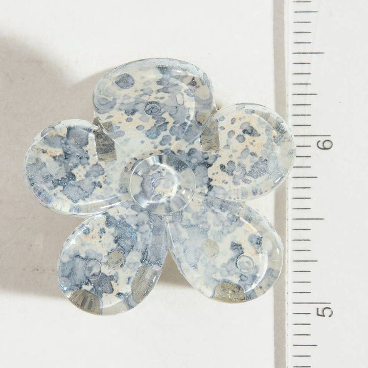 Splatter Paint Mini Flower Hair Claw Clip