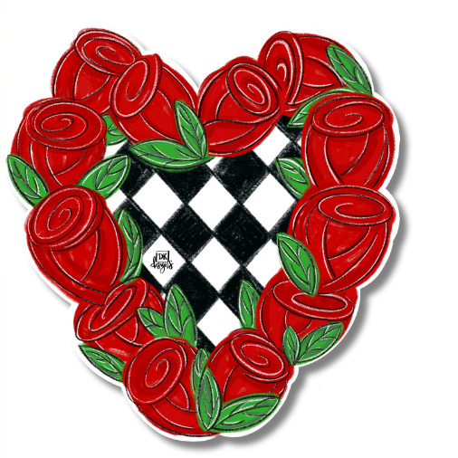 Door Hanger Attachment - Rose Heart