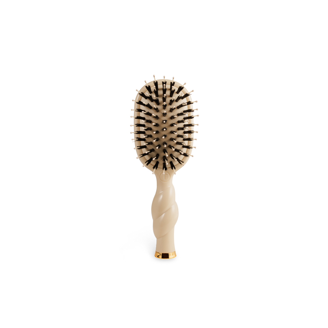 Teleties - Mini Boar Brush | Tan