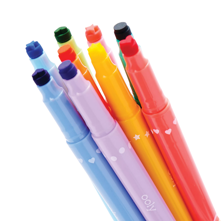 OOLY - Confetti Stamp Double-Ended Markers
