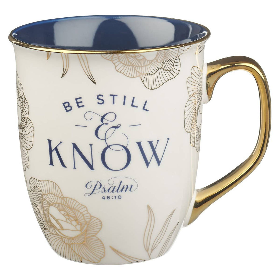 Navy Mug Be Still Ps. 46:10