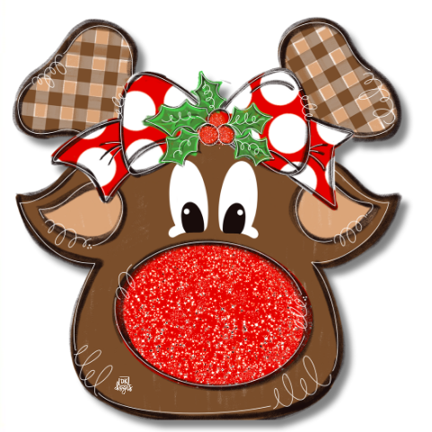 Door Hanger Attachment - Reindeer