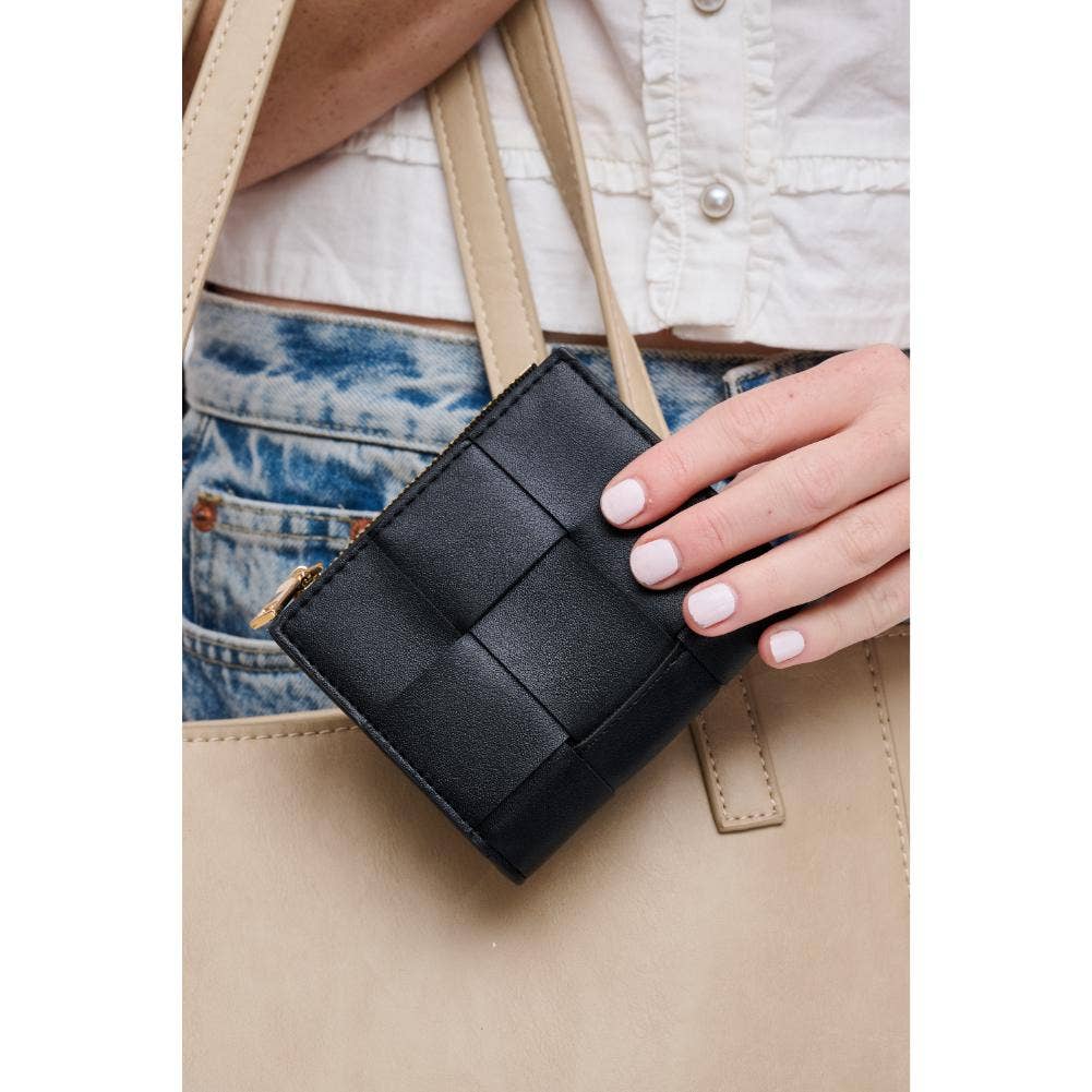 Amelie - Woven Card Holder (Black)