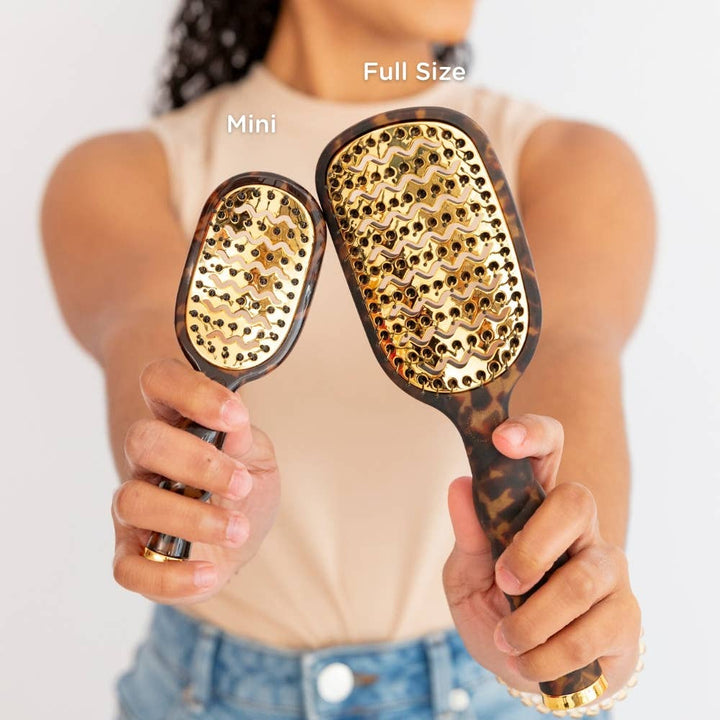 Teleties - Mini Vented Brush | Tortoise