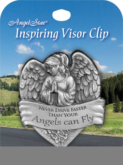 Visor Clip - Never Drive Faster Heart
