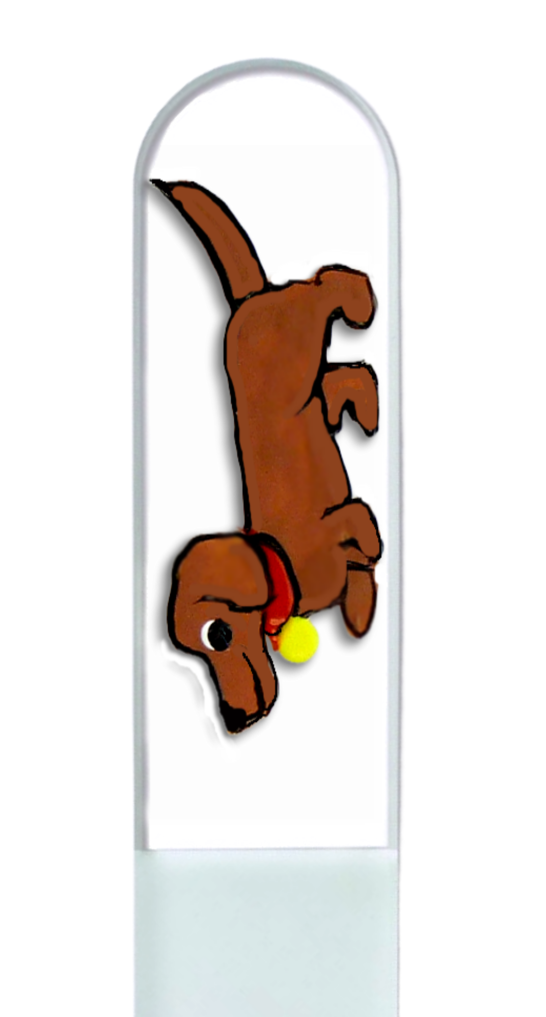 Glass Nail File - Dachshund Dog