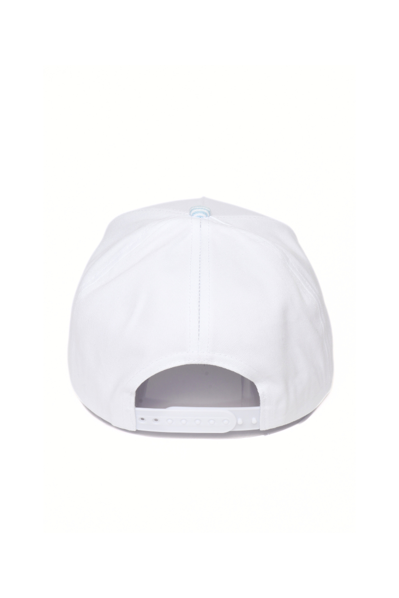 Americana USA Wave Flag Embroidered Adjustable Baseball Cap (Blue)