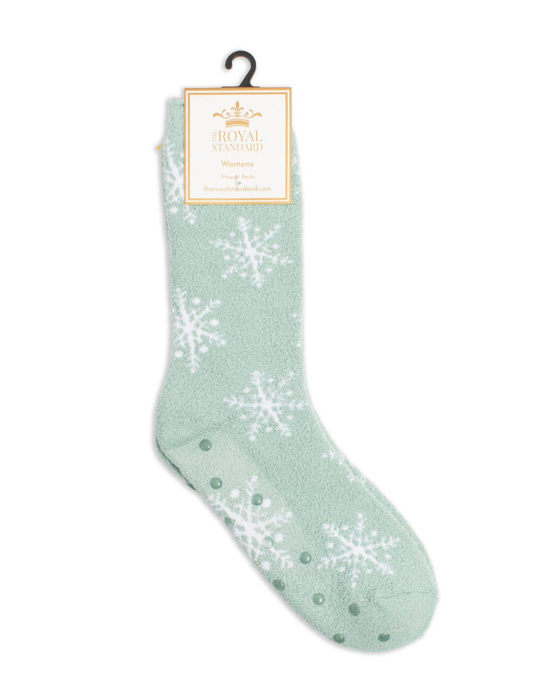 Fuzzy Christmas Socks - Snowflakes