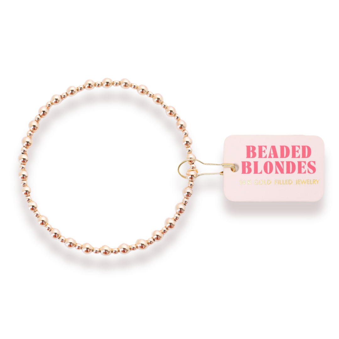 Beaded Blondes - Mini Katy Bracelet in Gold