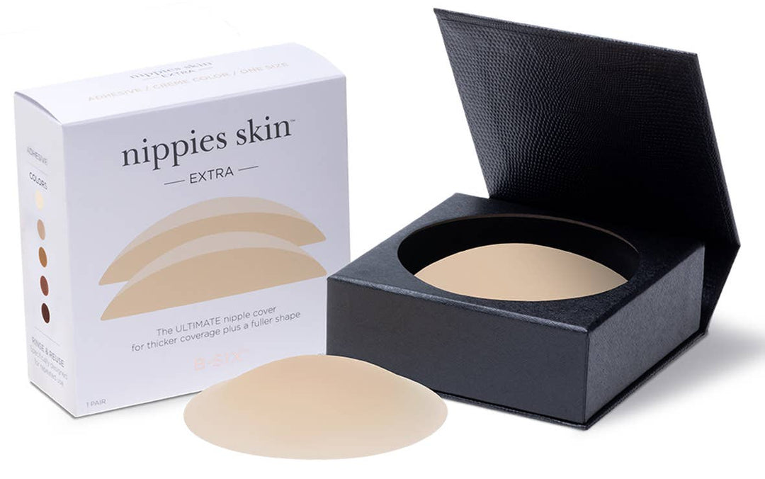 Nippies Skin Adhesive Nipple Covers with Extra Coverage - One Size