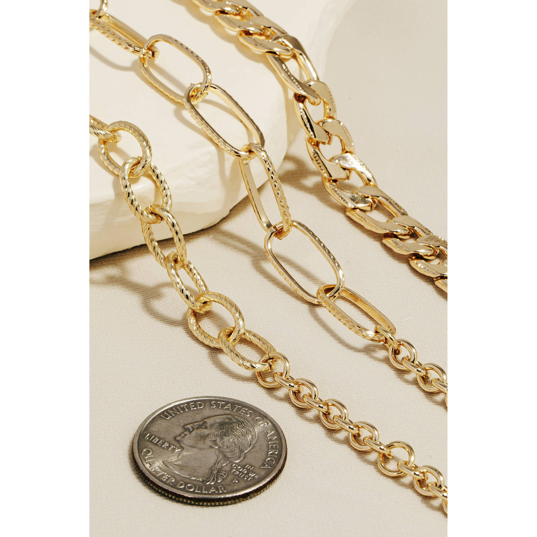 Callie - Assorted Layered Chain Bracelet Set of 3