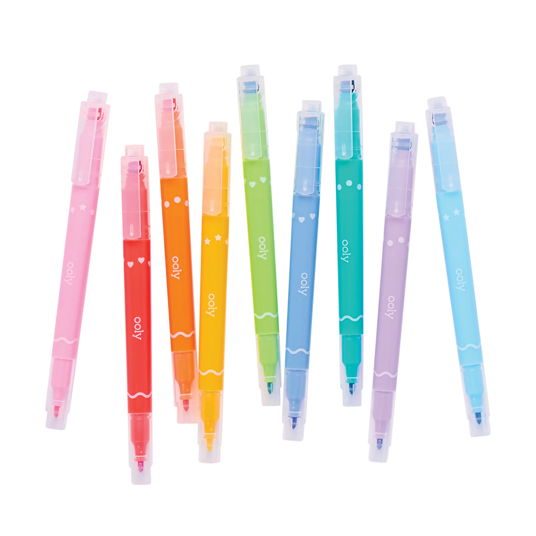 OOLY - Confetti Stamp Double-Ended Markers