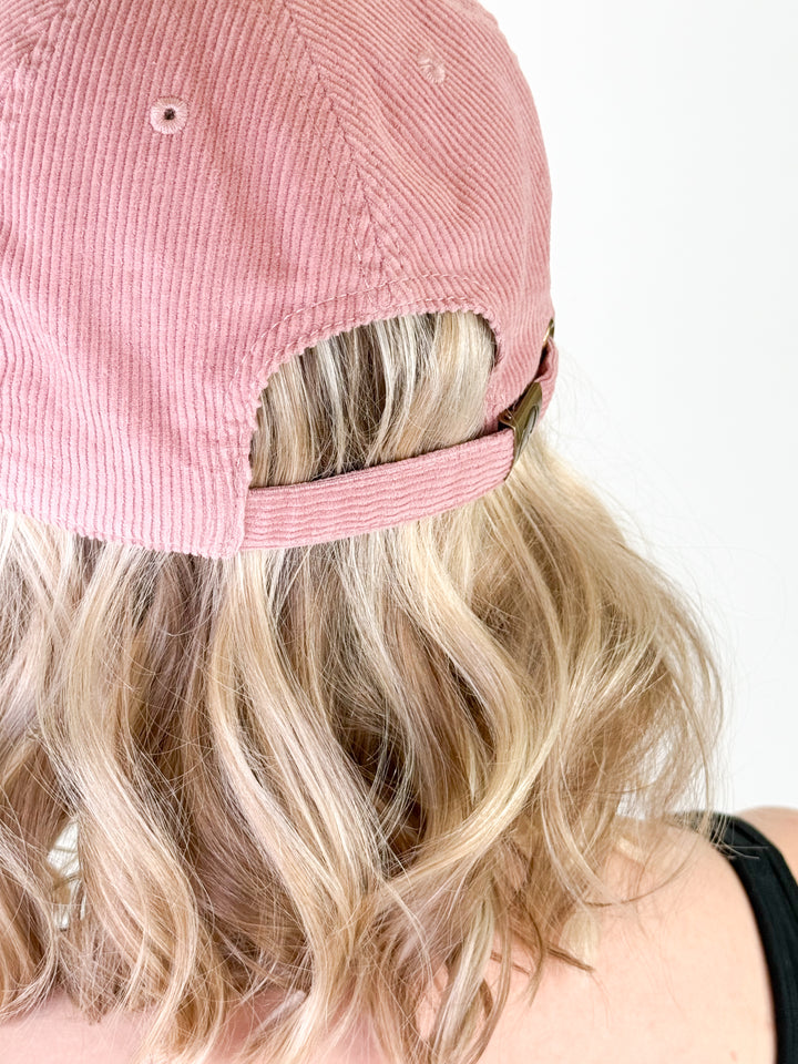 Hello Corduroy Baseball Cap