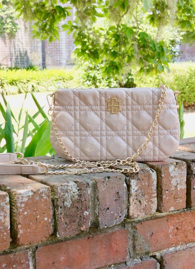 Livi - Quilted Crossbody (Nude)