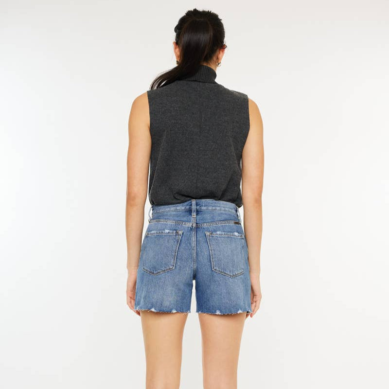 Randi - High Rise Denim Shorts