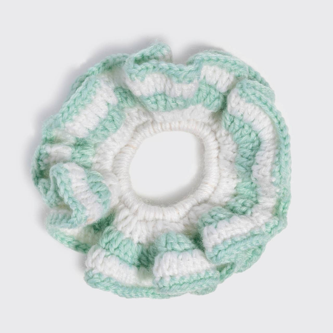 Kitsch - Crochet Scrunchie - Seafoam Blue