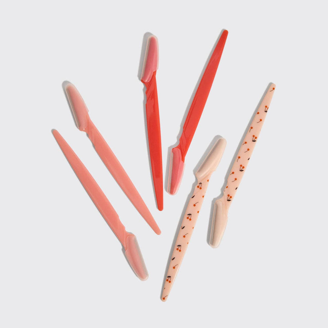 Kitsch - Recycled Plastic Dermaplaners 6pc Set - Cherry Blossom