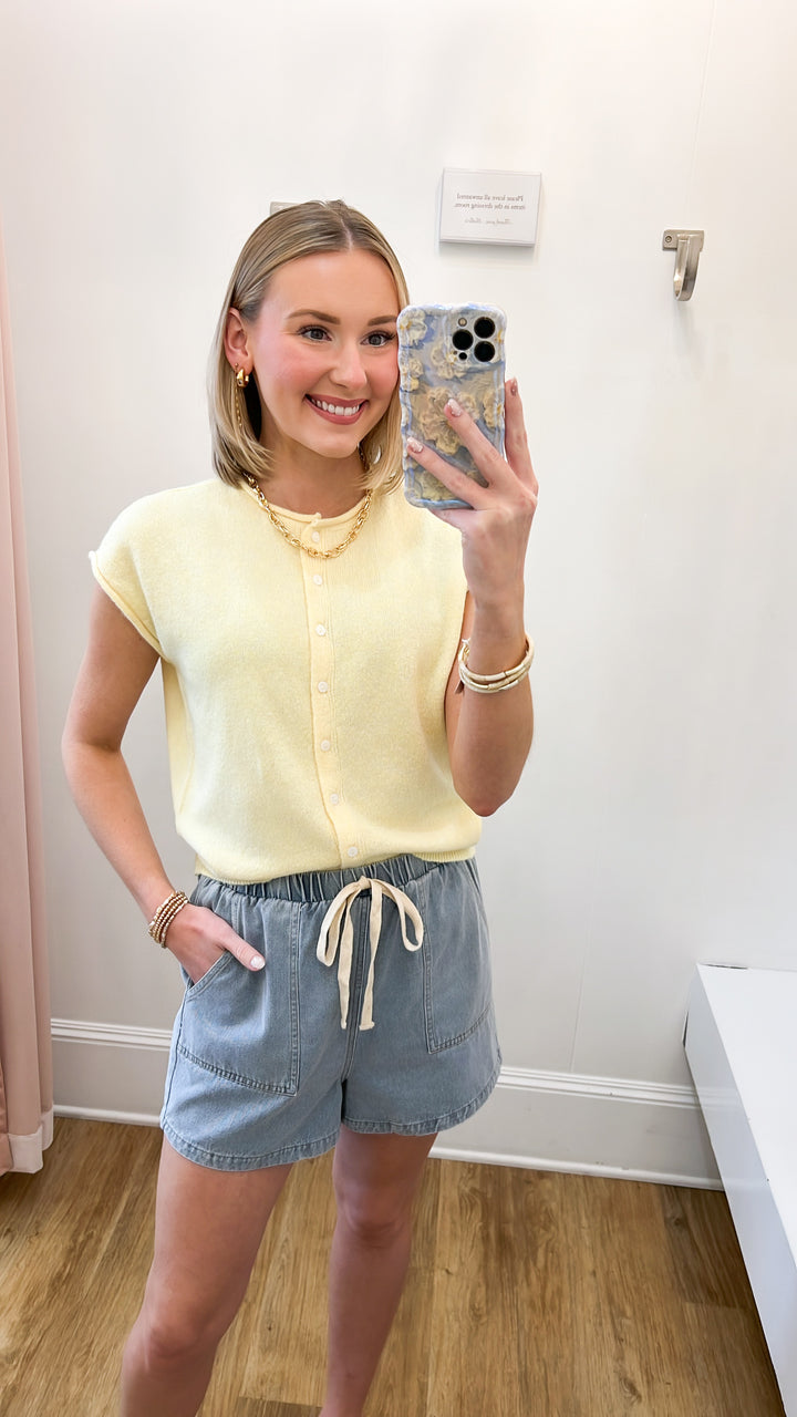Pia - Spring Cardigan (Butter Yellow)