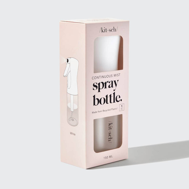 Kitsch - Recycled Plastic Continuous Spray Bottle (White)