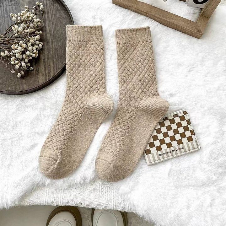 Textured Cozy Crew Socks
