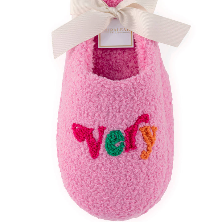 Pink Very Merry Slippers