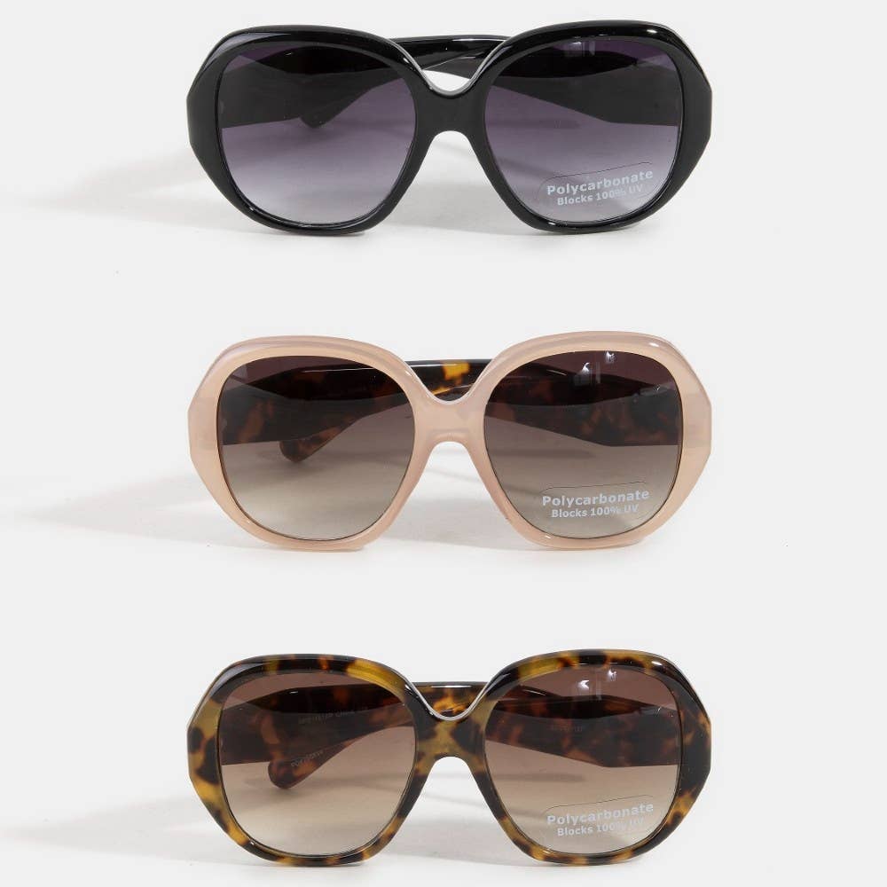 Large Round Lens Sunglasses