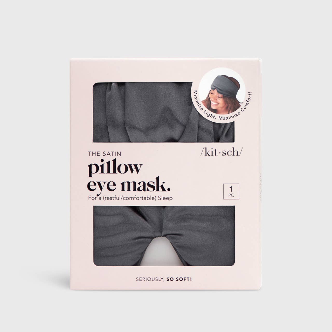 Kitsch - The Pillow Eye Mask (Charcoal)