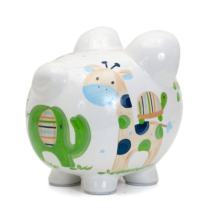 Large Piggy Bank - Blue Tropical Punch