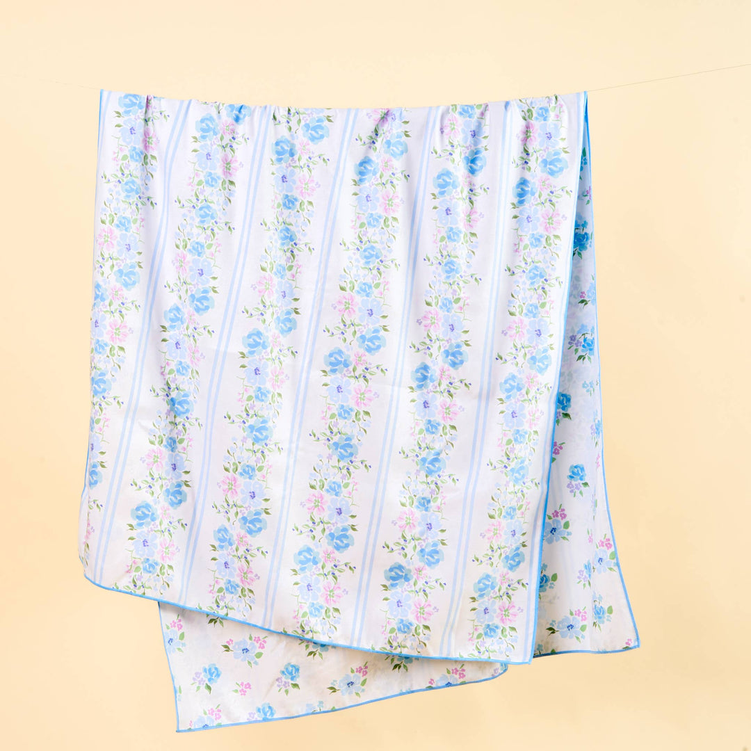 Rosie - XL Quick-Dry Beach Towel - (Petal Parade Blue)