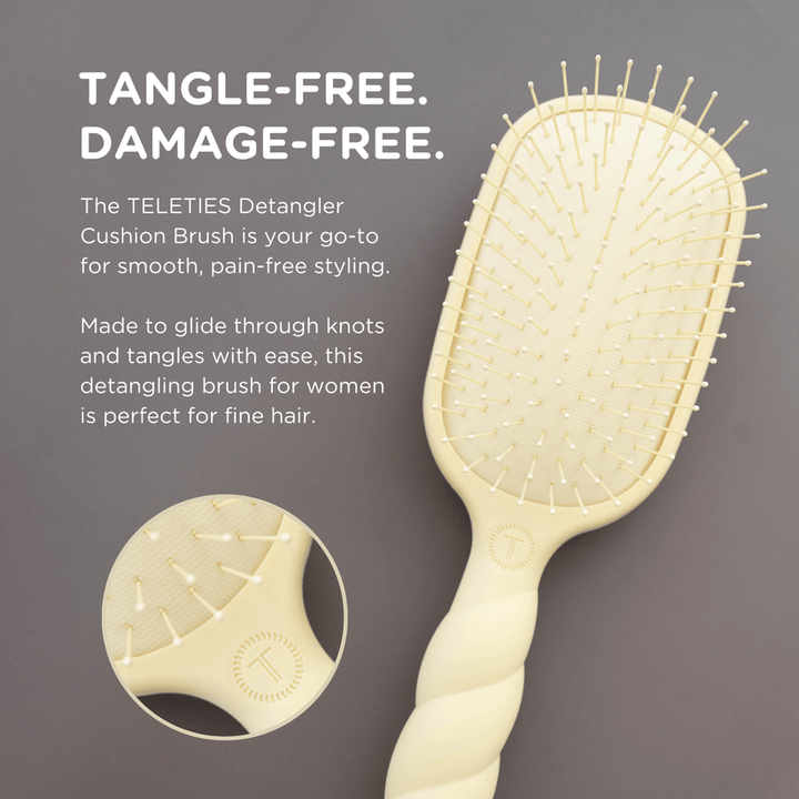Teleties - Detangler Hair Brush for Fine Hair (Tan)