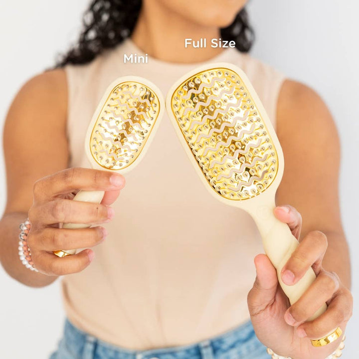 Teleties - Mini Vented Brush | Tan