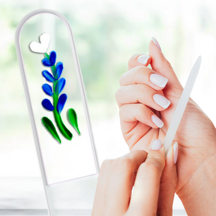 Glass Nail File - Texas Bluebonnet