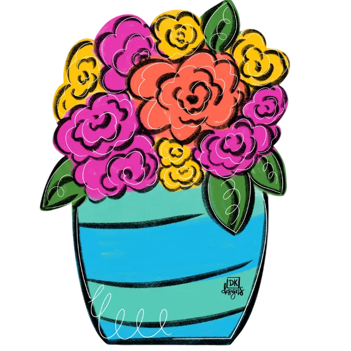 Door Hanger Attachment - Flower Jar