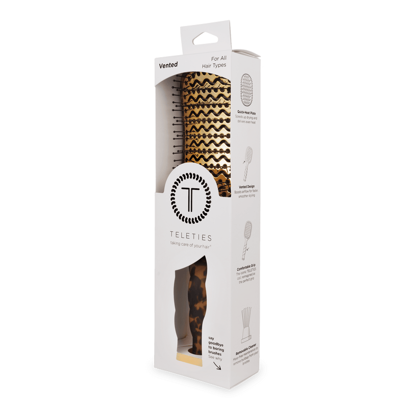 Teleties - Vented Hair Brush (Tortoise)