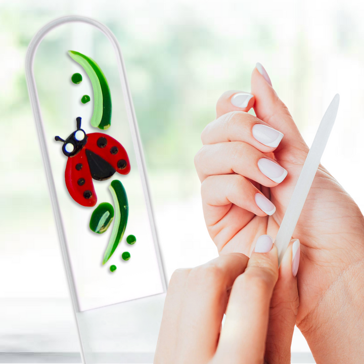Glass Nail File - Ladybug