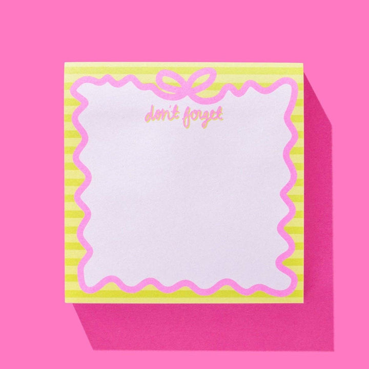 "Don't Forget" Sticky Notes Pad