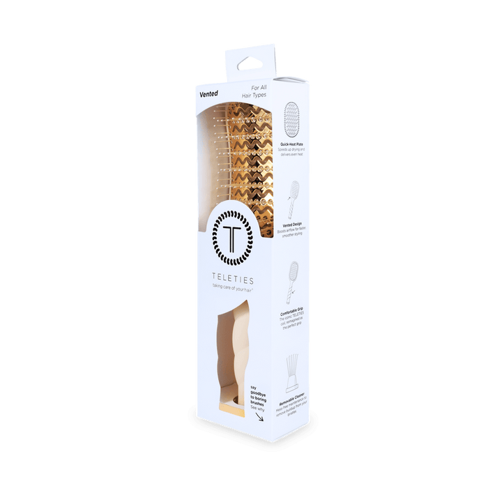 Teleties - Vented Hair Brush (Tan)