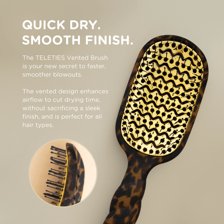Teleties - Vented Hair Brush (Tortoise)