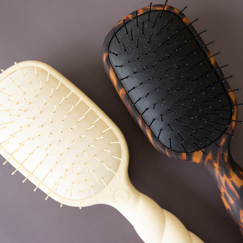 Teleties - Detangler Hair Brush for Fine Hair (Tan)