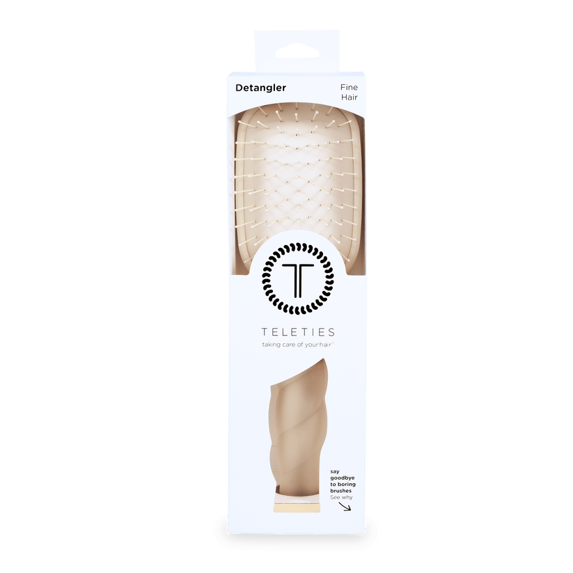 Teleties - Detangler Hair Brush for Fine Hair (Tan)