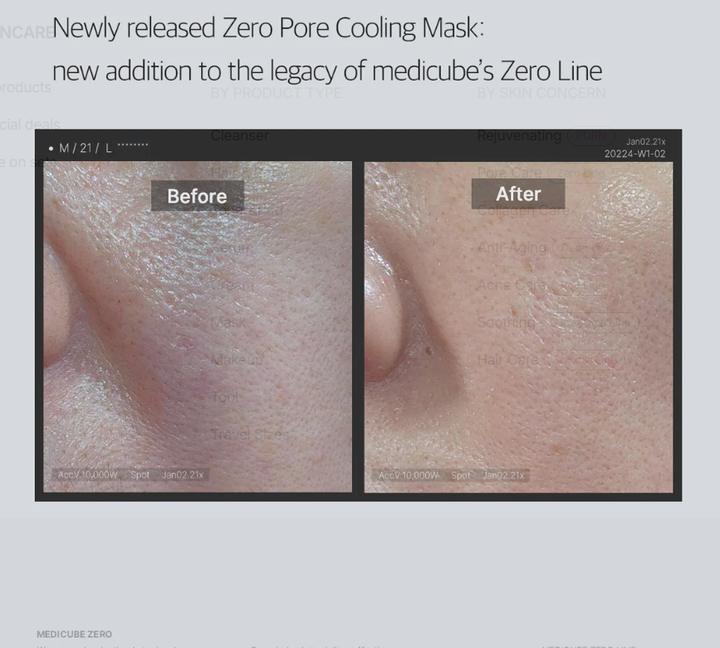 MEDICUBE - Zero Pore Cooling Mask