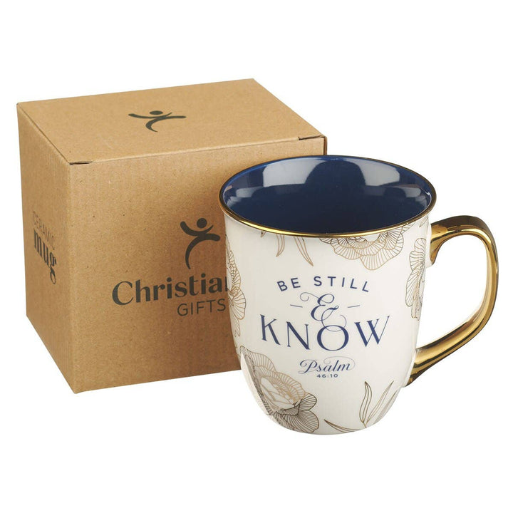 Navy Mug Be Still Ps. 46:10