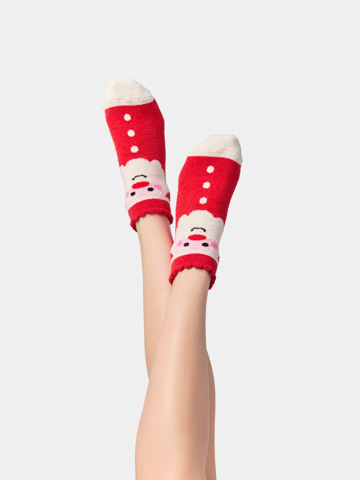 Fuzzy Socks - Santa